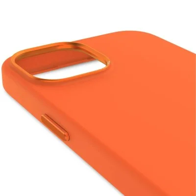 Cover Iphone 15 Pro Silicone Magsafe Decoded - Orange